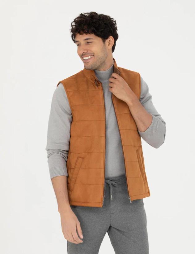 جلیقه مردانه چرم