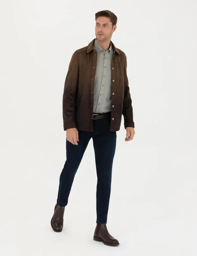 کت چرم مردانه