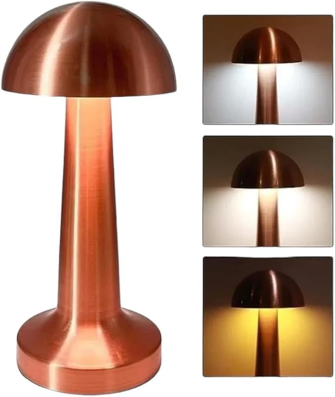 چراغ رومیزی قابل شارژ با آباژور تزئینی