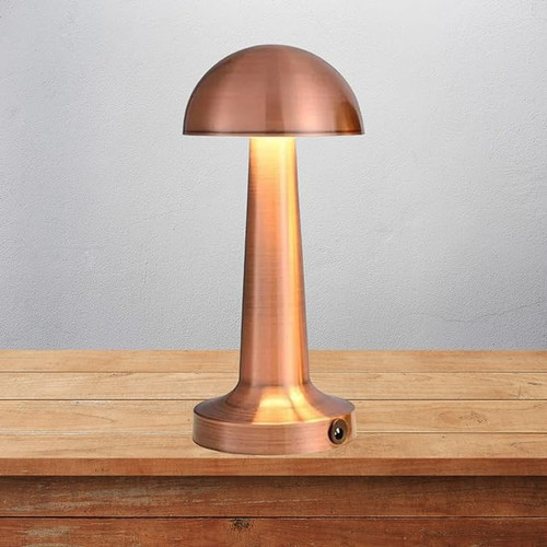 چراغ رومیزی قابل شارژ با آباژور تزئینی