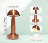 چراغ رومیزی قابل شارژ با آباژور تزئینی