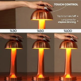 چراغ رومیزی قابل شارژ با آباژور تزئینی