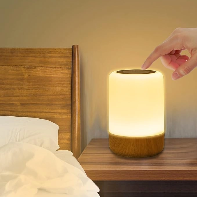 چراغ شب LED Görvitor، قابل تنظیم تاچ،