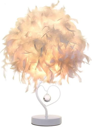 چراغ خواب پر با کریستال قلب شکل