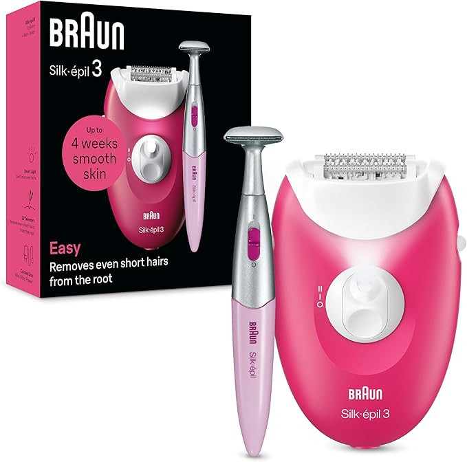 Braun Silk-épil 3، اپیلاتور طناب دار، اپیلاسیون زنانه