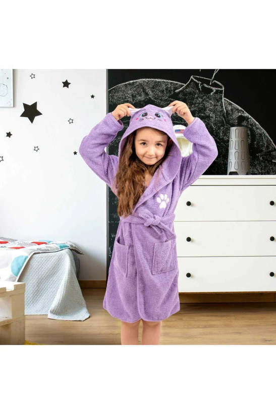 روپوش بچه گانه کلاه دار 100% نخی لاوین