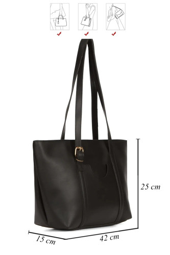 کیف دستی زنانه چرم مصنوعی زیپ دار