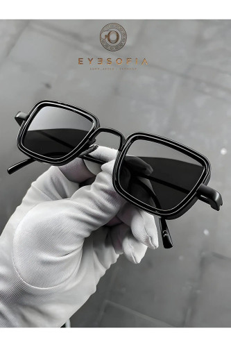 عینک آفتابی تیتانیومی مشکی یونیسکس Eyesofia Leon