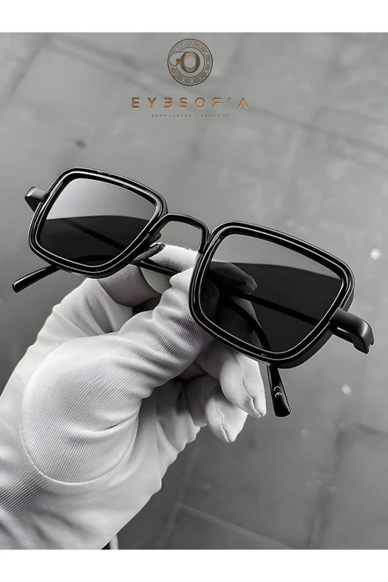 عینک آفتابی تیتانیومی مشکی یونیسکس Eyesofia Leon