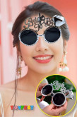 عینک عروس TOYFEST نقره ای رنگ