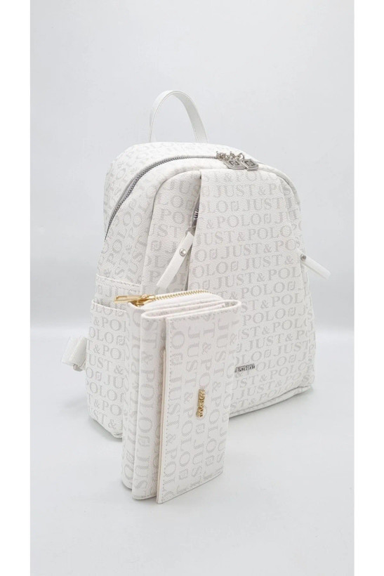 کوله پشتی و کیف پول زنانه با چاپ برجسته