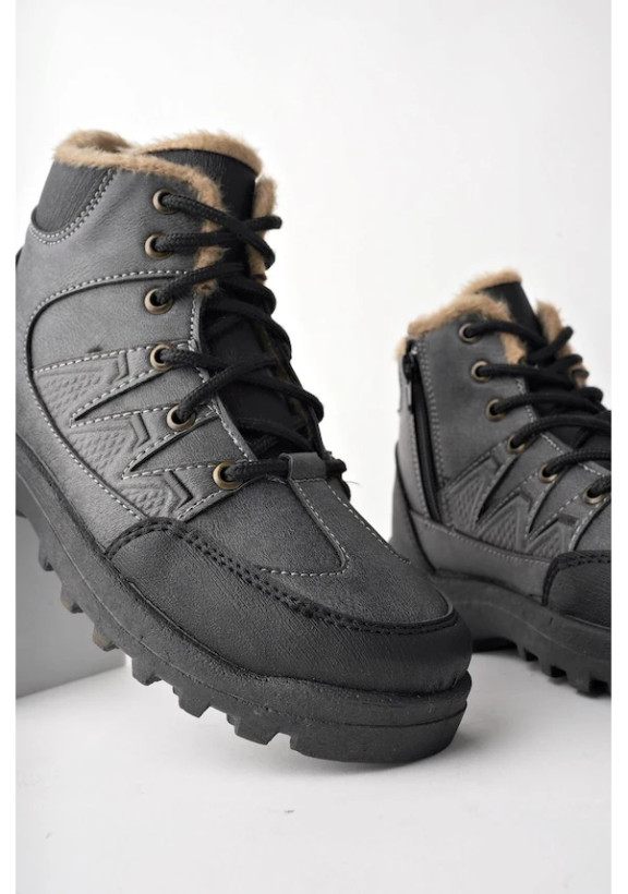 چکمههای زمستانی زیپدار و بنددار خزدار