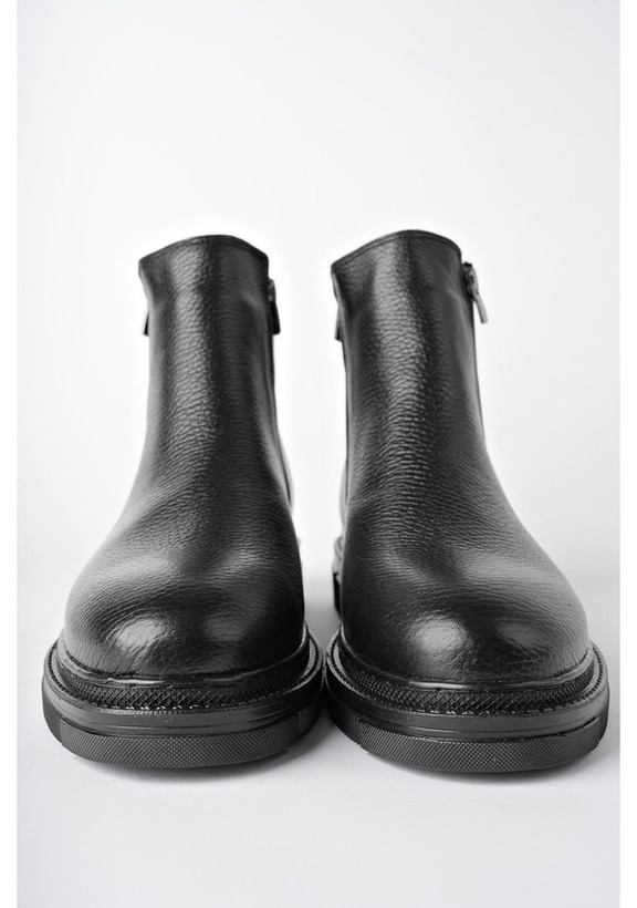 چکمههای زمستانی مردانه تضمینی Muggo Chelsea چرم اصل دو زیپ 001