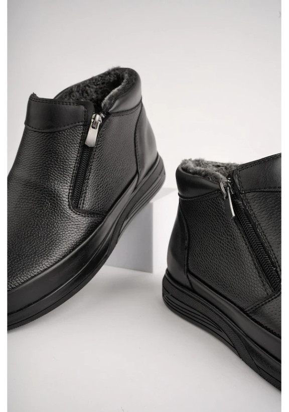 چکمههای خزدار مردانه دو زیپدار