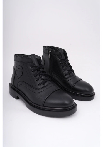 چکمههای زمستانی مردانهی زیپدار با آستر خز