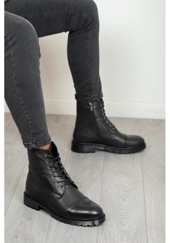 چکمه مردانه زمستانی چرم اصل داکستورز