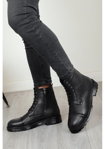 چکمه مردانه زمستانی چرم اصل داکستورز