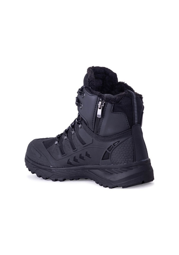 چکمههای زمستانی مردانه Slazenger 4k، نیم بوت زیپدار، مشکی