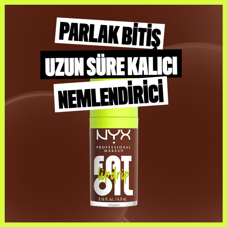 نیکس پروفشنال میکاپ روغن لب چکنده Fat Oil Lip Drip Parlatıcı Dudak Yağı Livin' The Cream