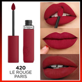 لورآل پاریس رژ لب مایع مات Infaillible Matte Resist شماره 420 Le Rouge Paris