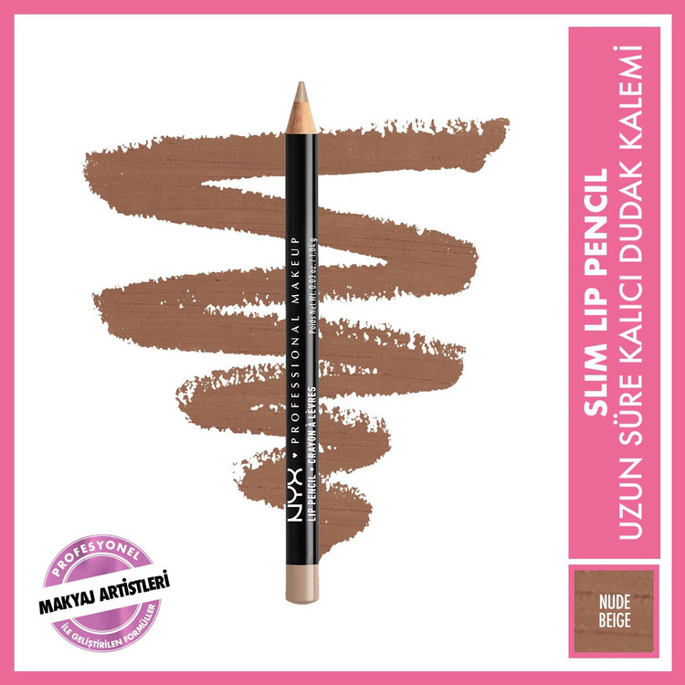 مداد لب اسلیم نیکس پروفشنال میکاپ شماره Nude Beige