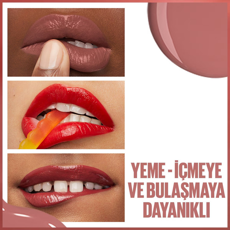 میبلین نیویورک سوپر استی وینیل اینک رژ لب مایع براق شماره ۹۵ کپتیویتد
