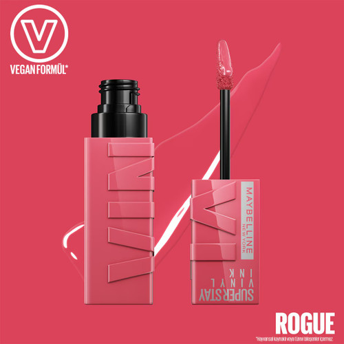 رژ لب مایع براق و طولانیمدت وینیل اینک میبلین نیویورک شماره ۱۴۵ – Rogue