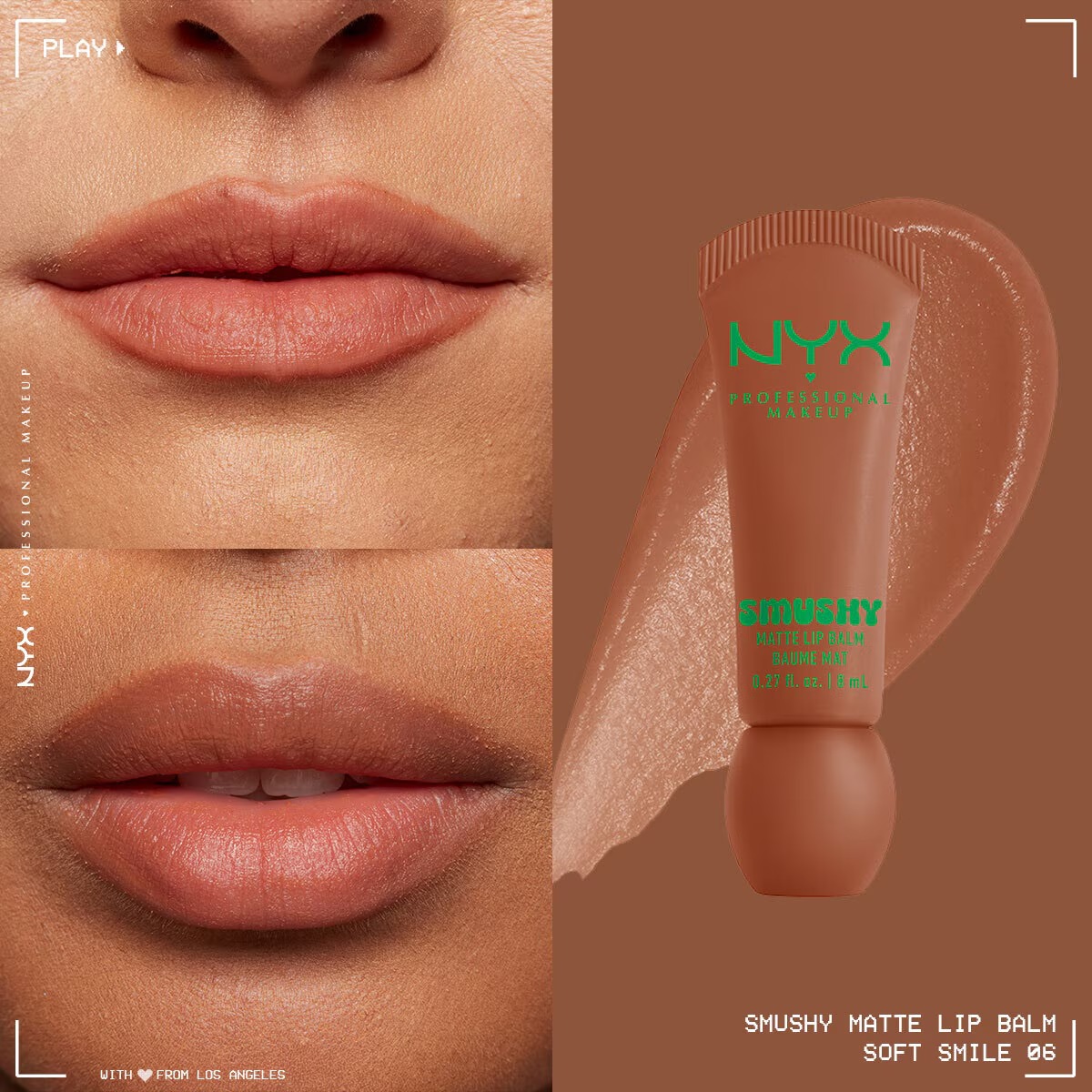 بالم لب مات نرم Nyx Professional Makeup Smushy شماره Soft Smile