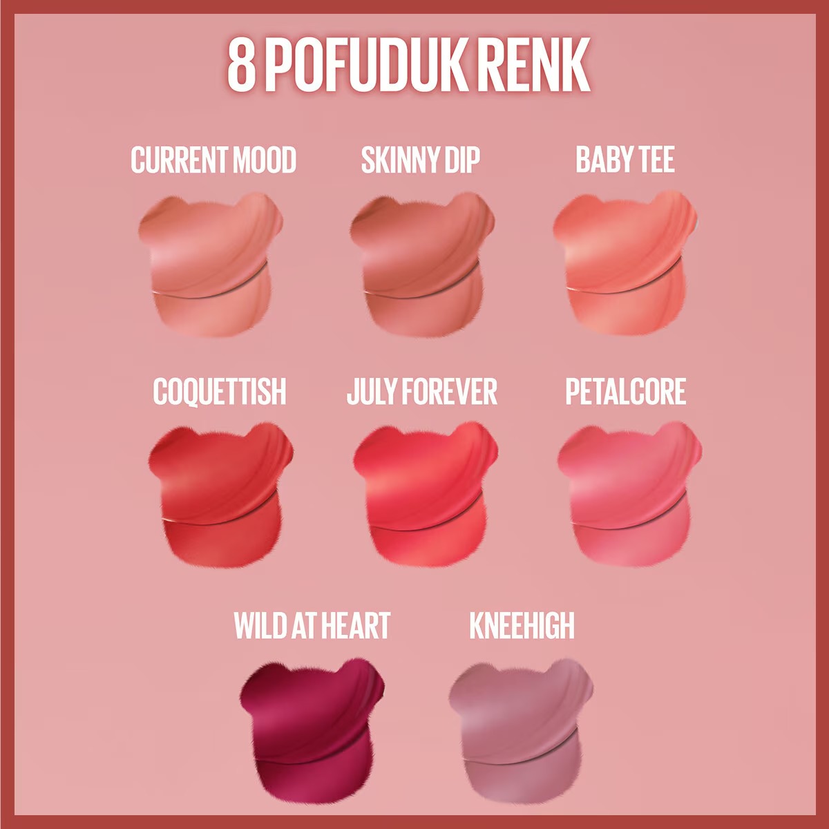 تینت مایع مات و بادوام Maybelline New York Super Stay Teddy Tint شماره 55 Knee High