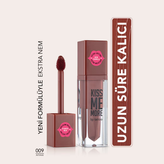 رژ لب مایع مات مرطوبکننده Flormar Kiss Me More رنگ بورگوندی تیره