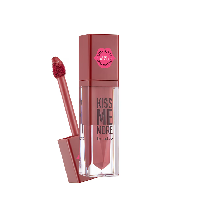 رژ لب مایع مات مرطوبکننده Flormar Kiss Me More رنگ رز تیره خشک