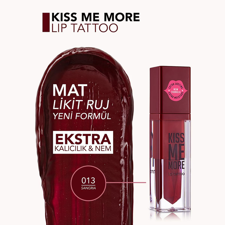 تتو لب Flormar Kiss Me More شماره ۰۱۳ سانگریا
