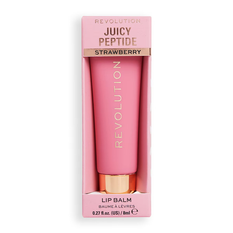 بالم لب Revolution Juicy Peptide رنگ توتفرنگی صورتی