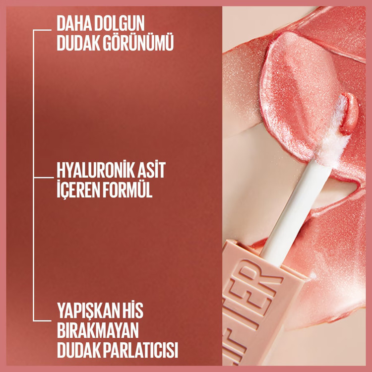 برق لب مرطوبکننده Maybelline New York Lifter شماره ۰۲ آیس