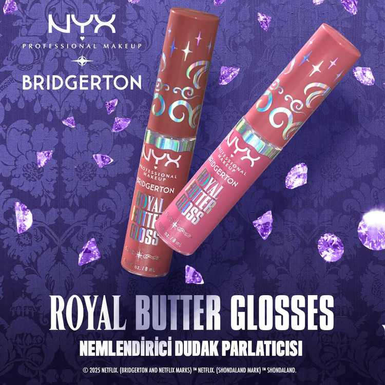 برق لب Nyx Professional Makeup Bridgerton Royal رنگ پرالین
