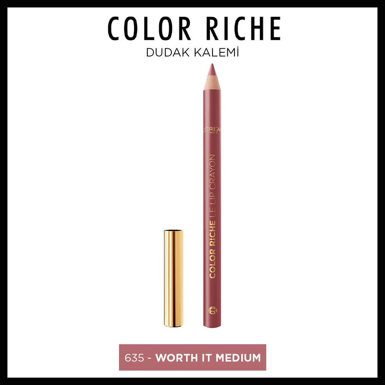 مداد لب لورآل پاریس Color Riche شماره ۶۳۵ Worth It Medium