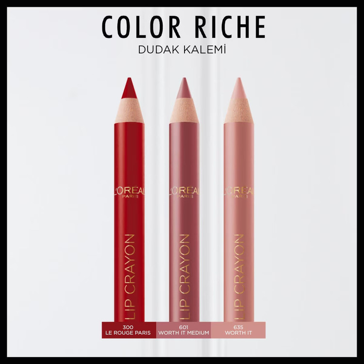 مداد لب لورآل پاریس Color Riche شماره ۶۳۵ Worth It Medium
