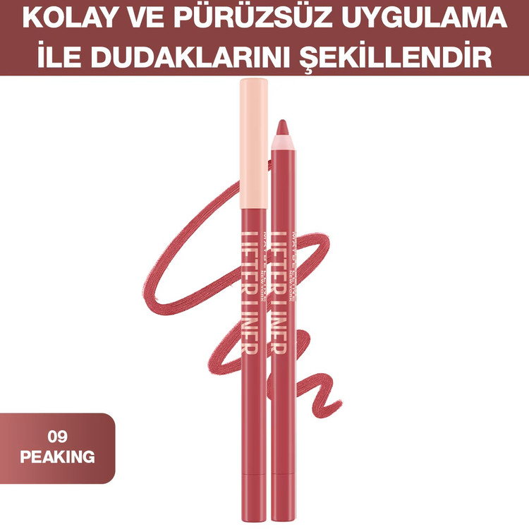 مداد لب Maybelline New York Lifter Liner شماره 09 Peaking