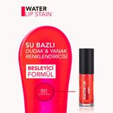 رژ لب مات و ماندگار Flormar Water Lip Stain شماره 001