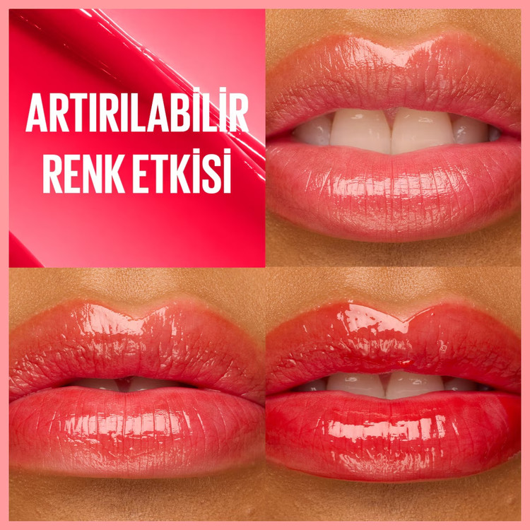 میبلین نیویورک لیفتر گلیز بالم لب رنگی حاوی روغن شی و هیالورونیک اسید ۰۴ چری سویirl