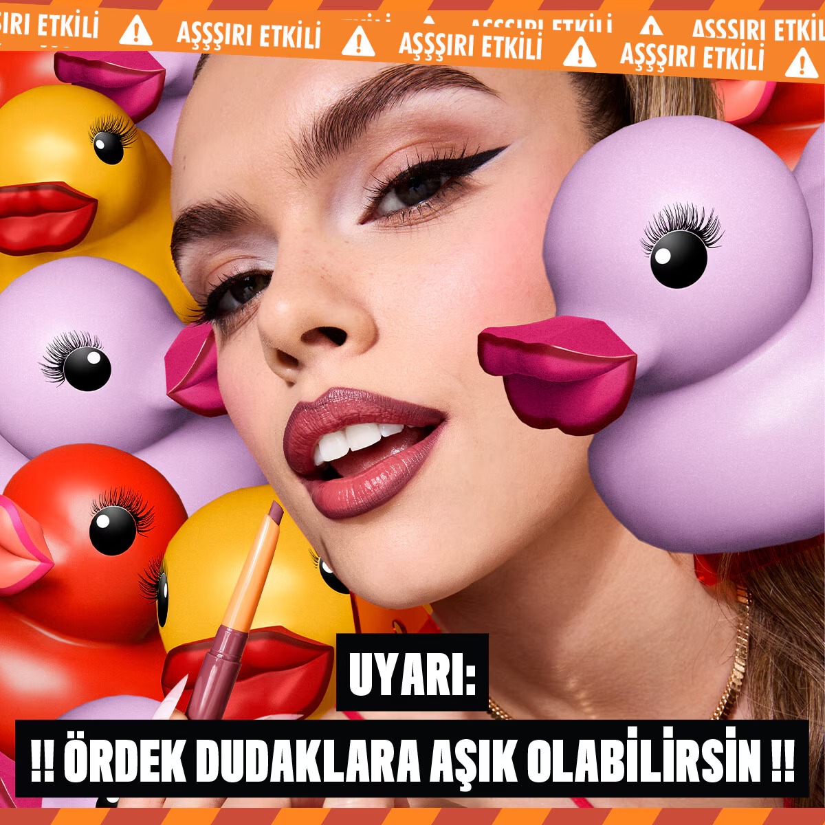 مداد لب Nyx Professional Makeup Duck Plump با اثر حجم‌دهنده و شفاف Ducking