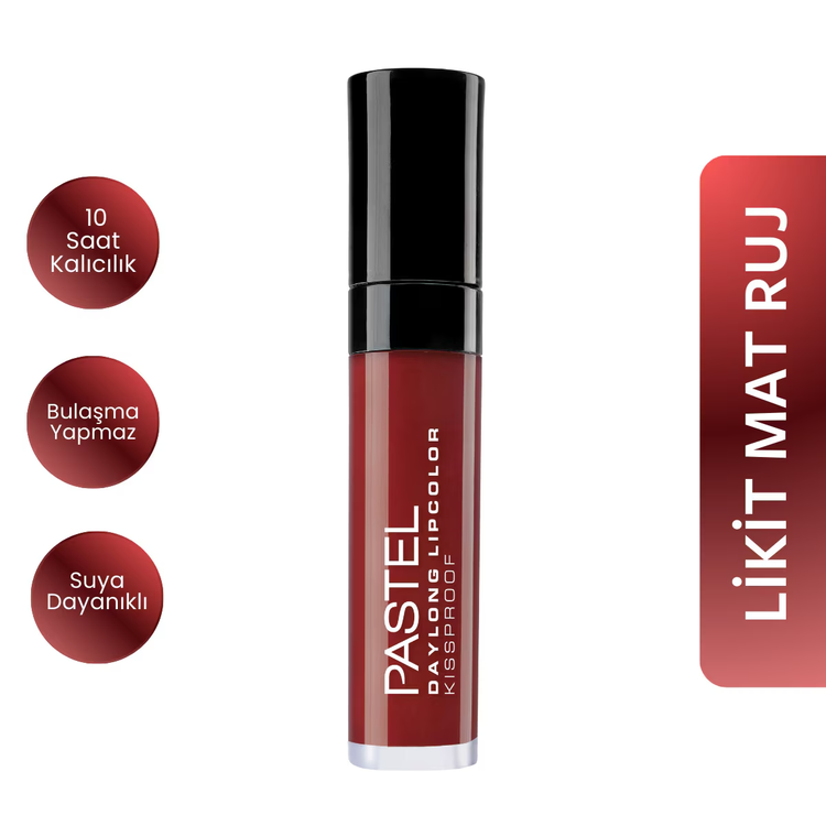 Pastel Daylong Lipcolor Kissproof Likit Mat Ruj 36